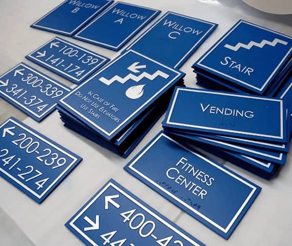 Custom-Designed ADA Compliant and Navigational Signage